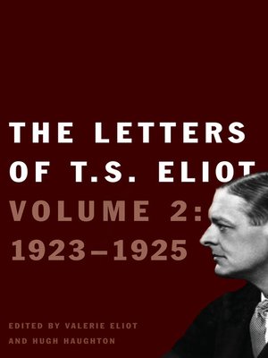 cover image of The Letters of T. S. Eliot